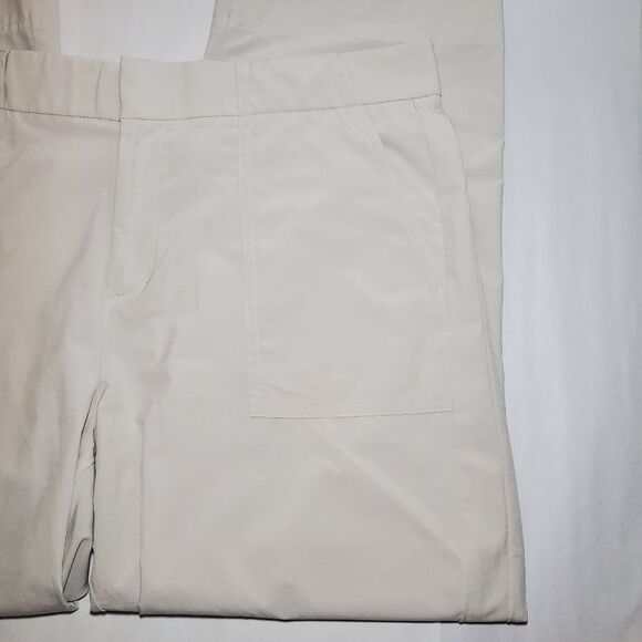 Athleta Tribeca Utility Crop Pants in Birch Grey Size 14P - Picture 6 of 12